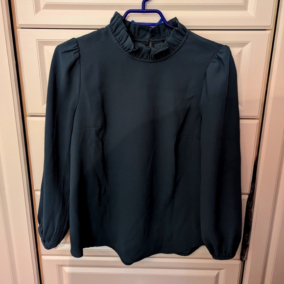 Teal J Crew Shirt - Picture 1 of 9